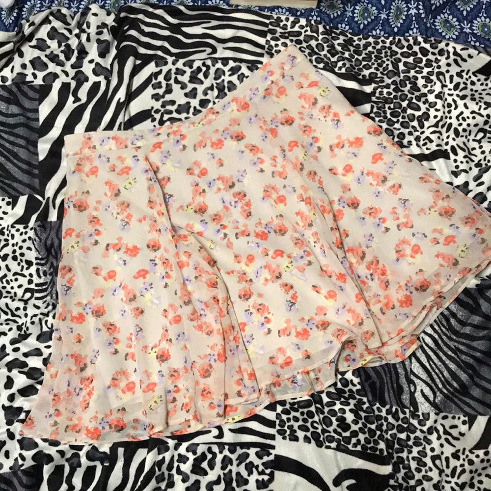 Ladies BCBGeneration Short Floral Skater Skirt